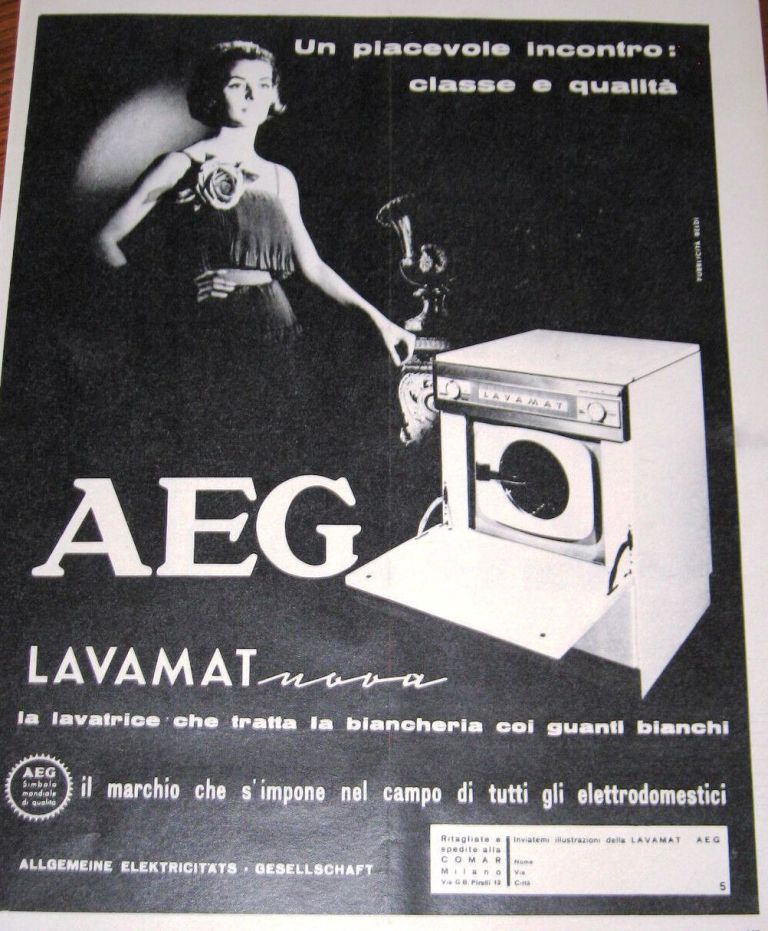 Pubblicita vintage AEG 1963